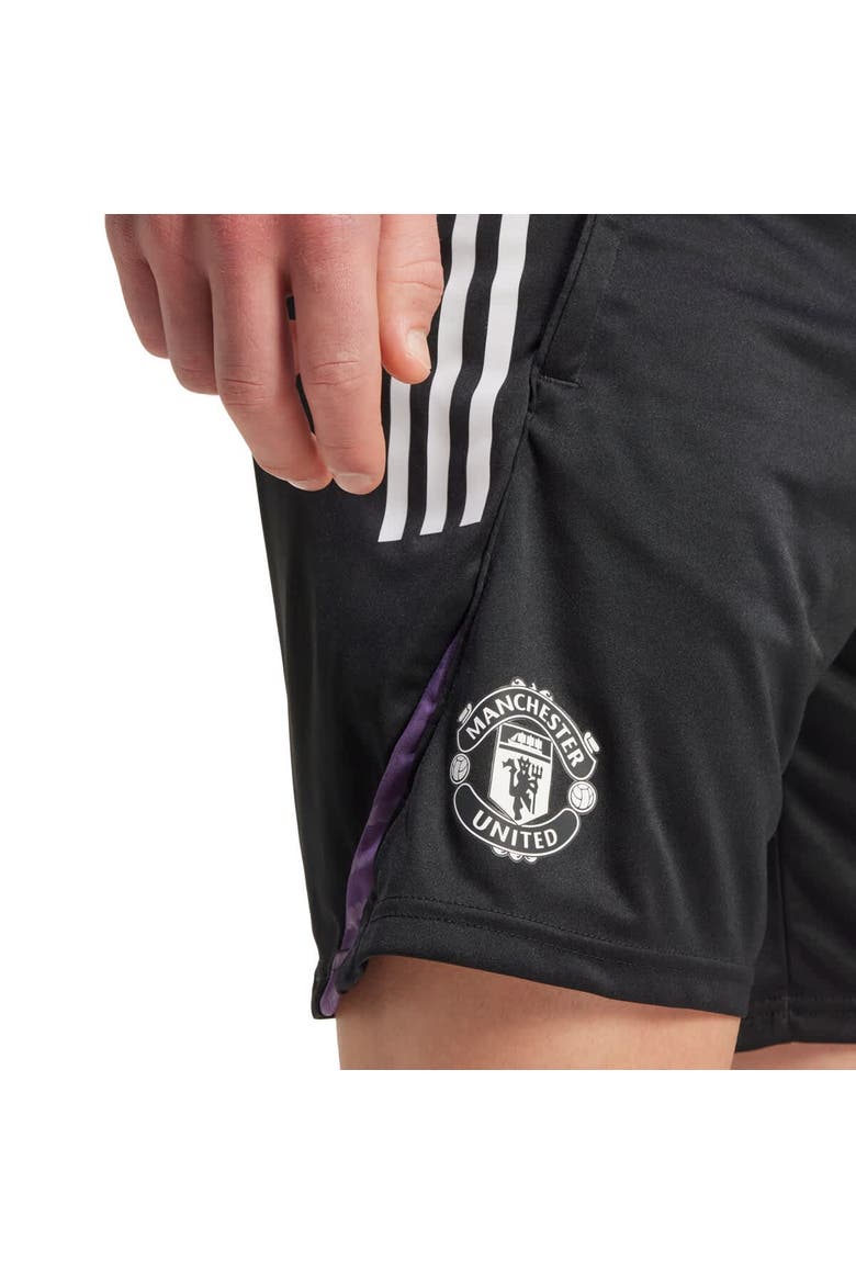 Men's adidas Black Manchester United 2025/26 AEROREADY® Training Shorts, Alternate, color, Black