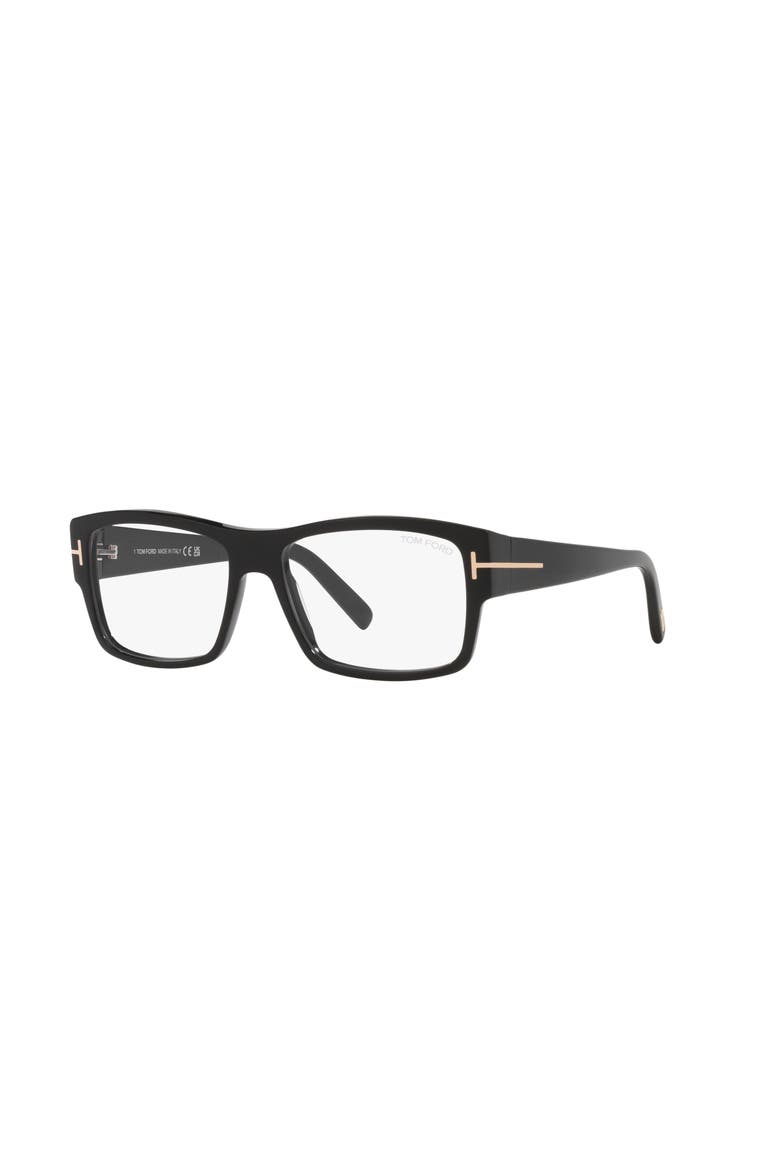 55mm Square optical glasses, Main, color, Black