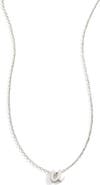 Mint & Lily Tiny Script Initial Necklace
