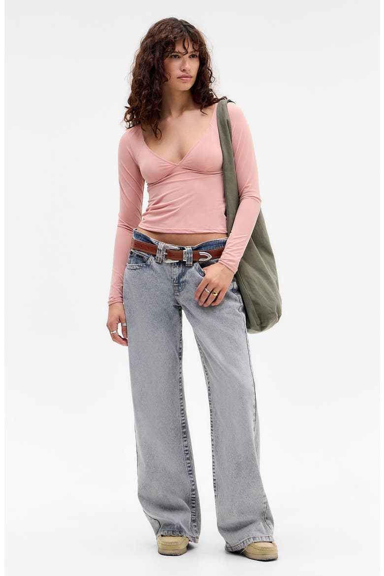 Je T’Aime Long Sleeve Top, Alternate, color, PINK