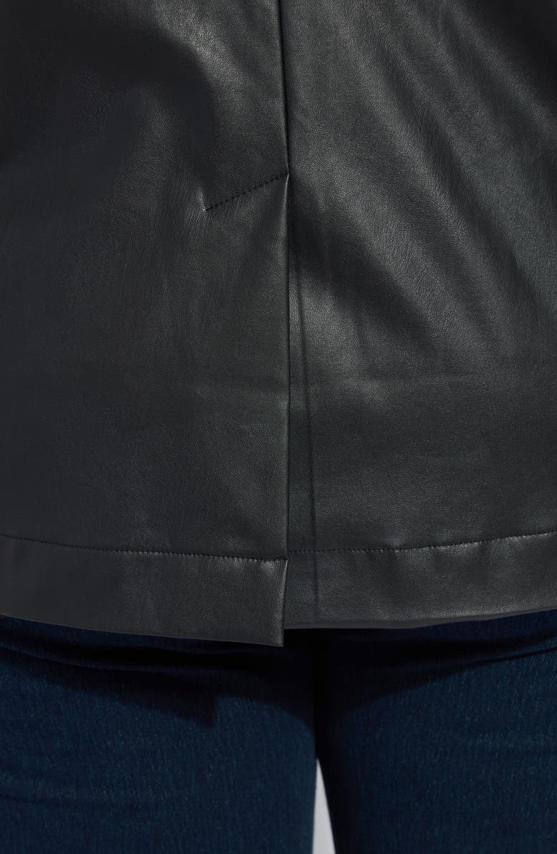 Lysse 'Lyssentials Faux Leather Blazer, Alternate, color, Black