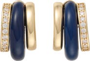 ROXANNE ASSOULIN The Stone Huggie Hoop Earrings