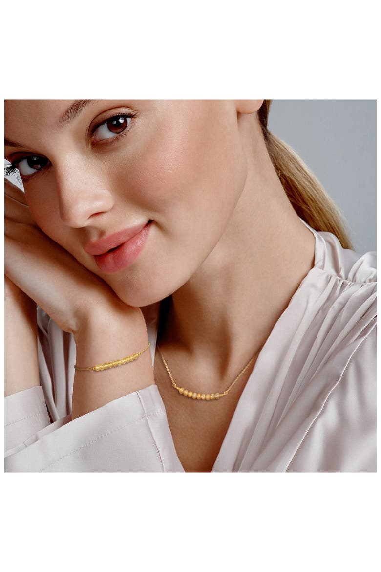 Beaded Citrine Bracelet & Necklace Set, Alternate, color, YELLOW GOLD/ CITRINE