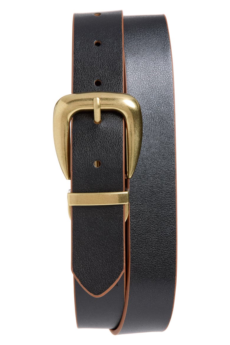 1.25 Inch Reversible Swivel Leather Belt, Alternate, color, TAN/ BLACK