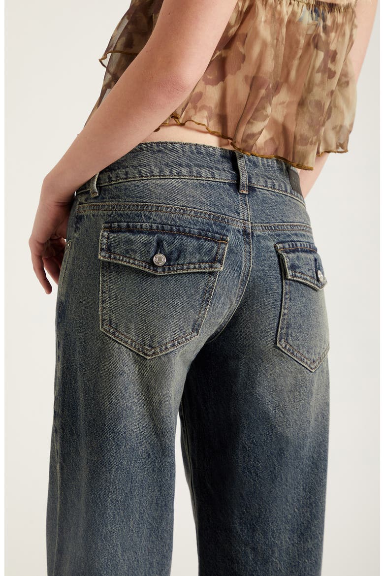 Zoe Girlfriend Jeans, Alternate, color, DARK INDIGO