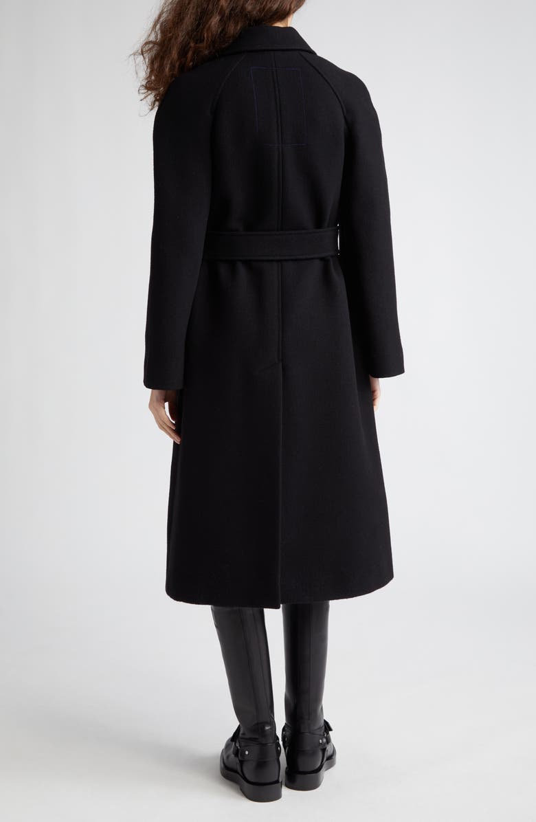 Burberry Regular Fit Belted Wool Twill Car Coat, Alternate, color, 