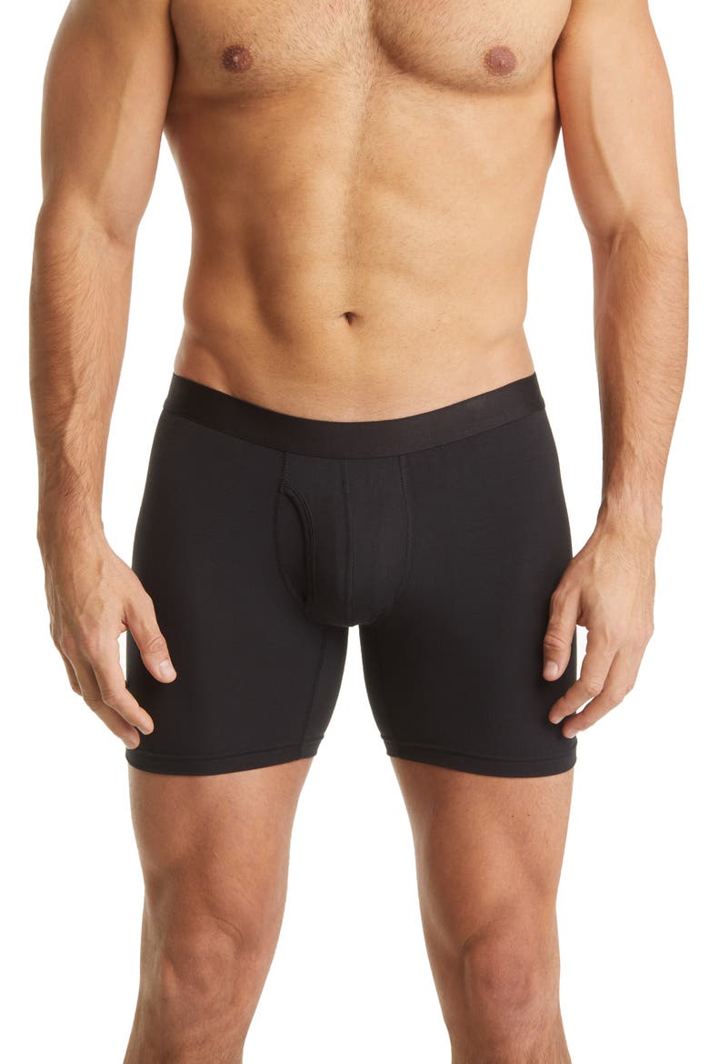 Stretch Boxer Briefs, Main, color, BLACK