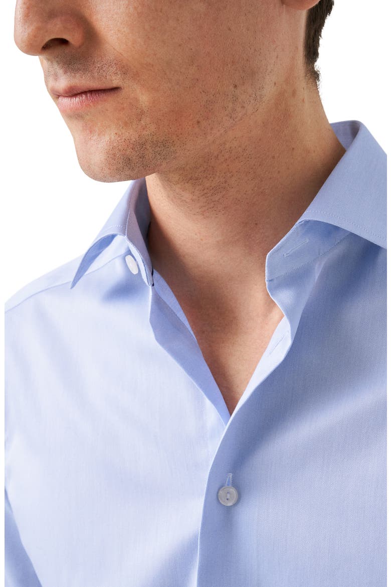 Contemporary Fit Twill Dress Shirt, Alternate, color, LIGHT PASTEL BLUE