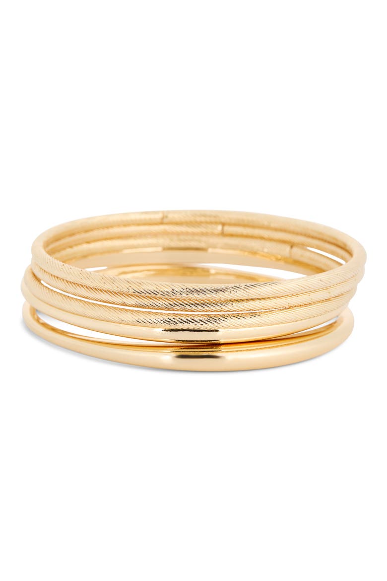Knife Edge Bangle, Main, color, GOLD