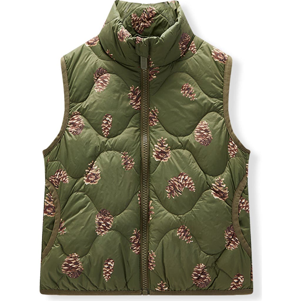 Milkbarn Down Vest In Brown