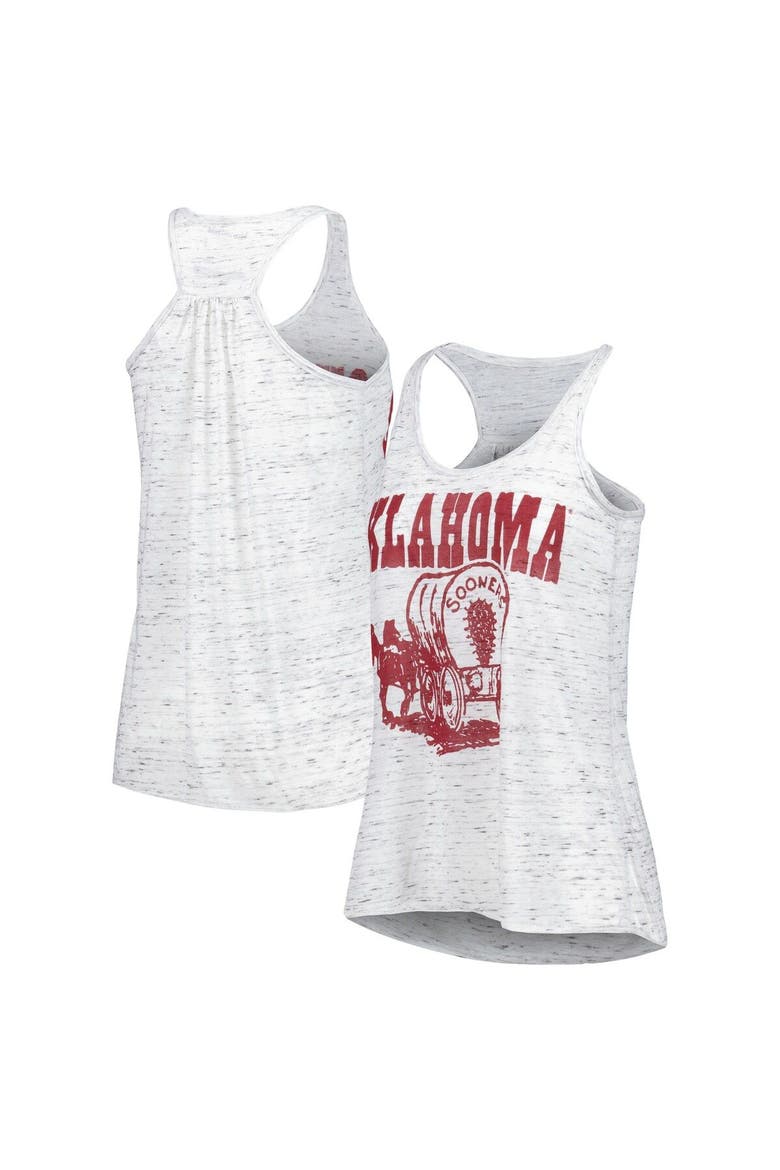 Women's Homefield White Oklahoma Sooners Vintage Racerback Tank Top, Alternate, color, White