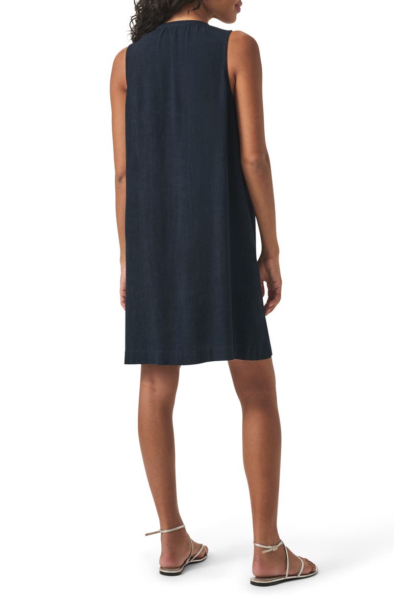 Mary Ann Sleeveless Shift Dress, Alternate, color, NAVY