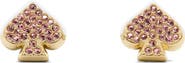 Kate Spade New York pavé crystal spade stud earrings