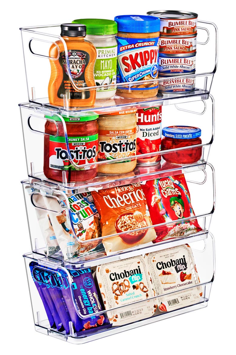 Stackable Open Front Storage Bins, Alternate, color, NO COLOR