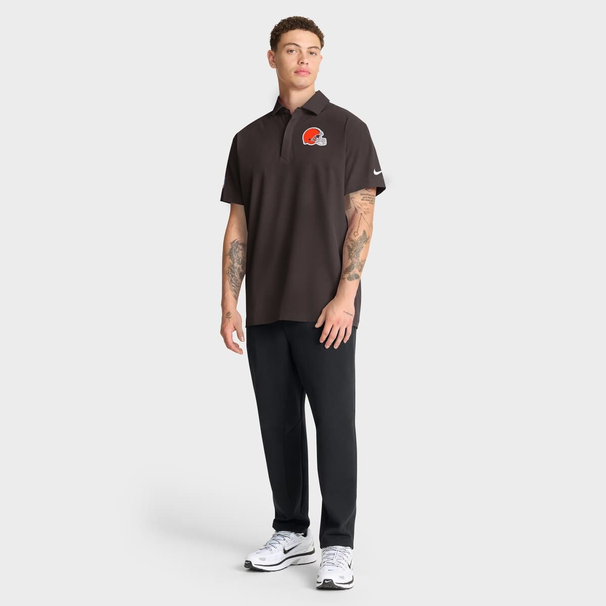 cleveland browns dri fit polo