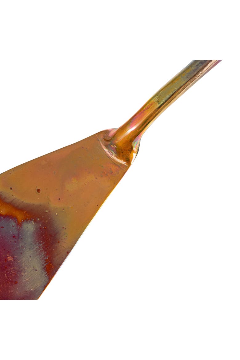 Modern Copper Cake Server in Drawstring Bag, Burnt Finish, Alternate, color, Multicolor