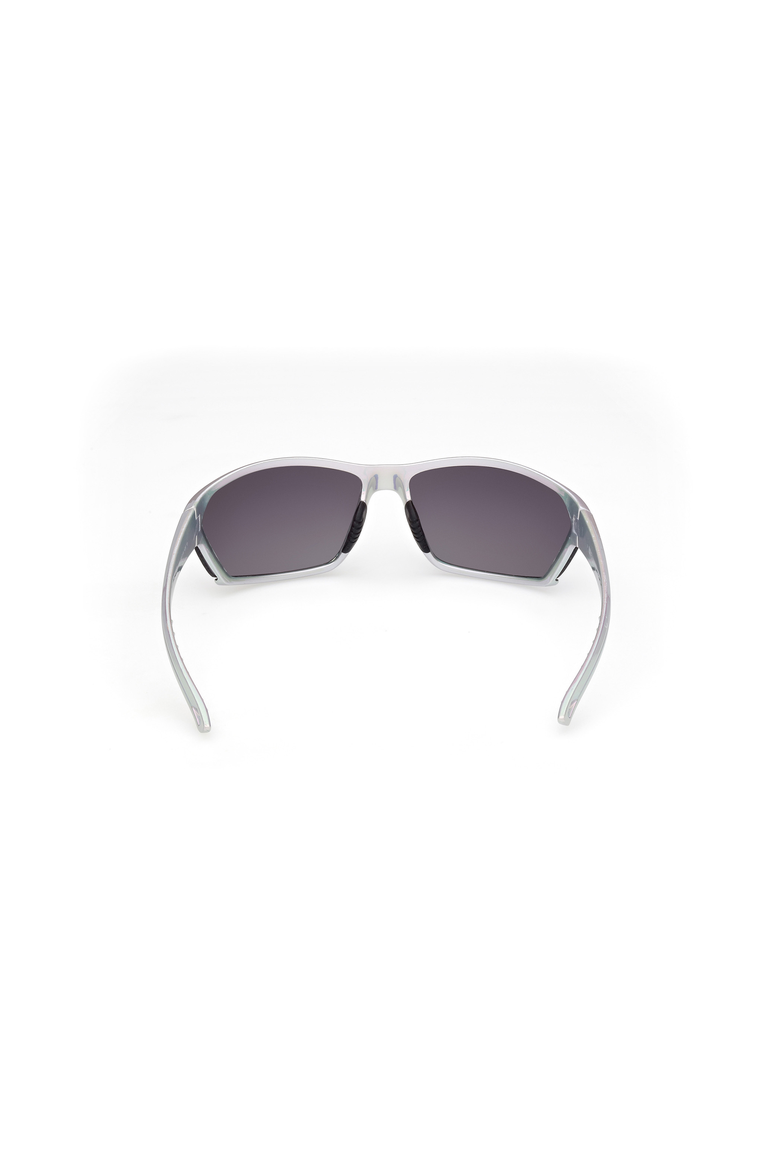 Semi Rimless Wraparound Sport Sunglasses, Alternate, color, Grey / Gradient Smoke