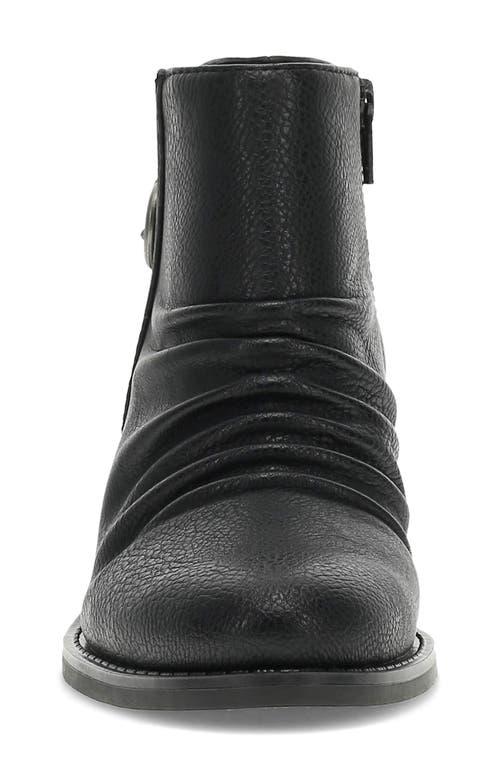 Baretraps Palmer Womens Buckle Faux Leather Shooties In Black