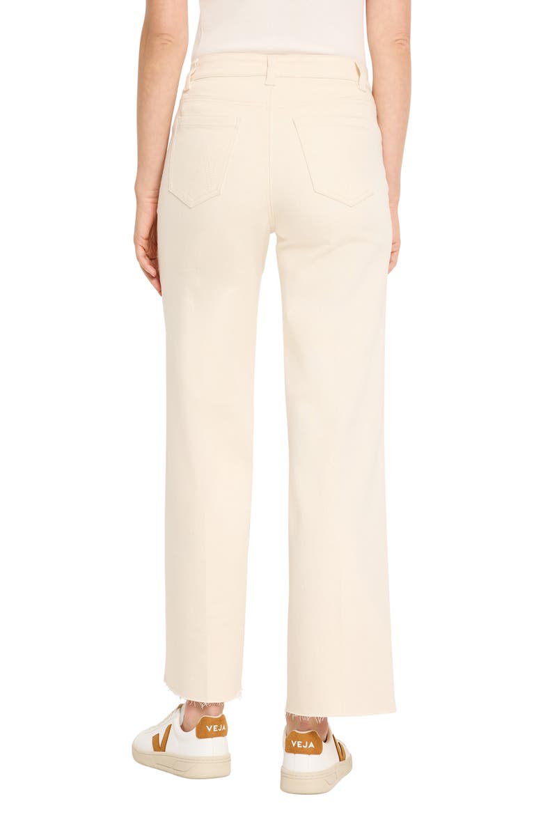 Weekend Raw Hem Mid Rise Ankle Wide Leg Jeans, Alternate, color, CANVAS