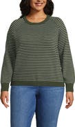 Lands' End Plus Size Drifter Raglan Crew Sweater