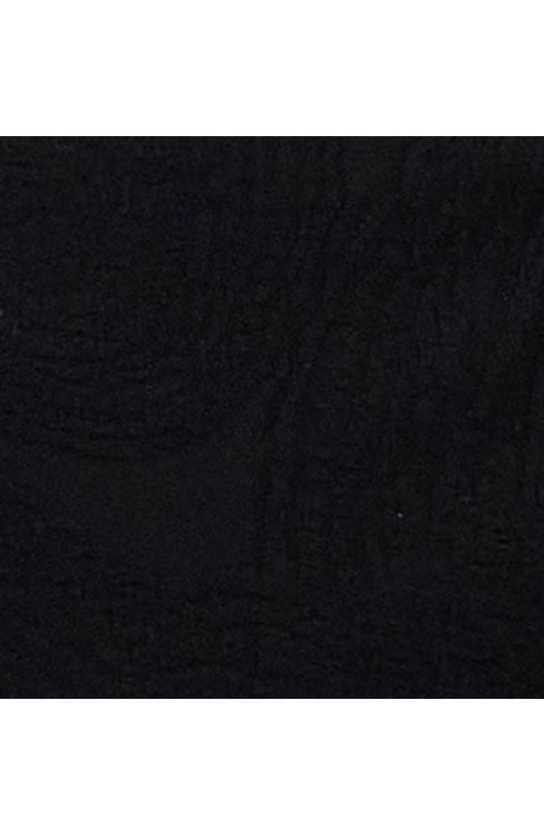 Lords of Harlech Mens Jacquard Linen Cotton Polo, Alternate, color, Black