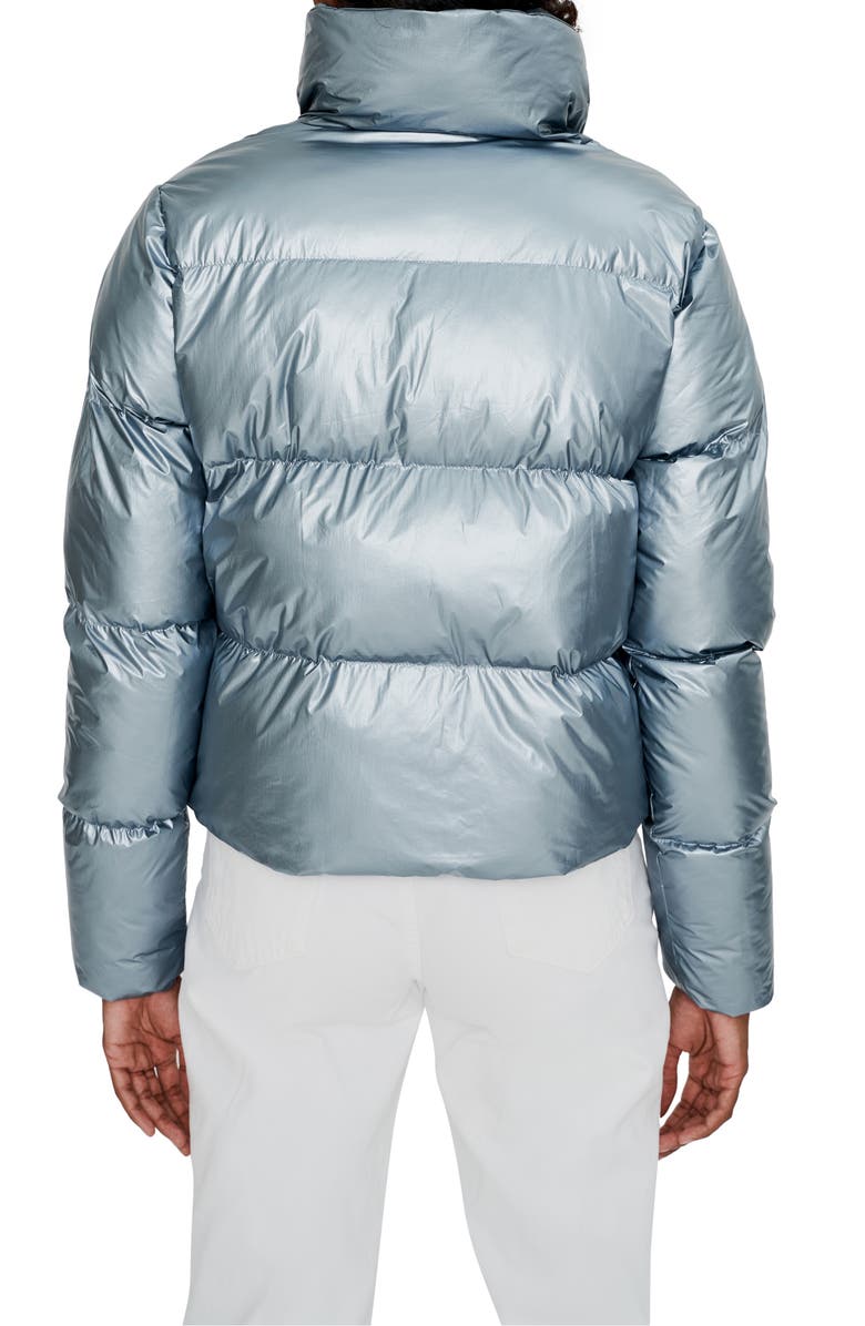 Noize Crop Metallic Puffer Jacket, Alternate, color, 