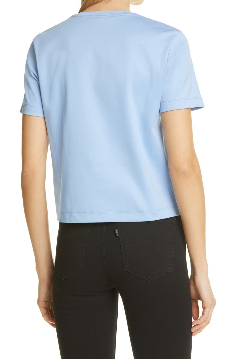 Fendi Women's Trompe l'Oeil Logo Jersey T-Shirt, Alternate, color,