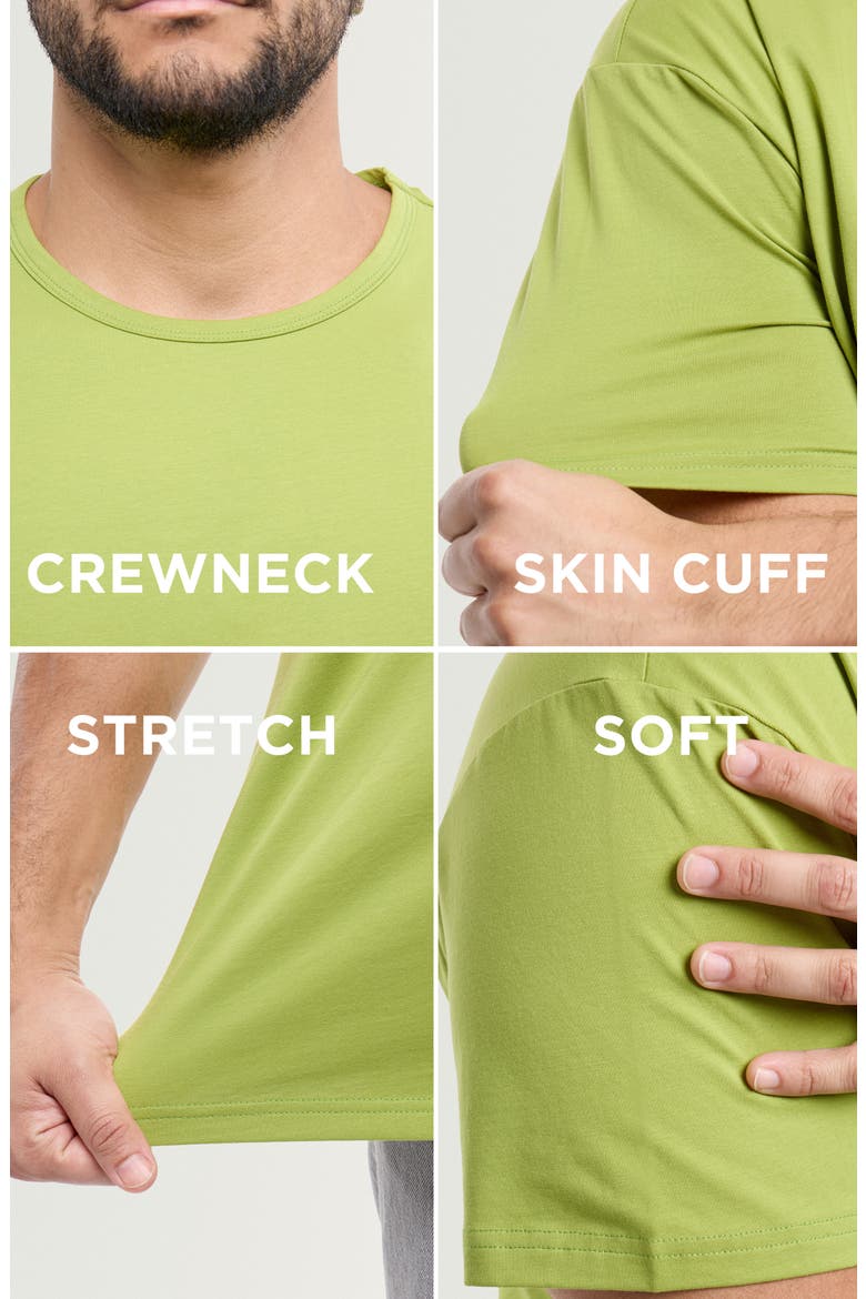 Flex Crewneck T-Shirt, Alternate, color, MOSS