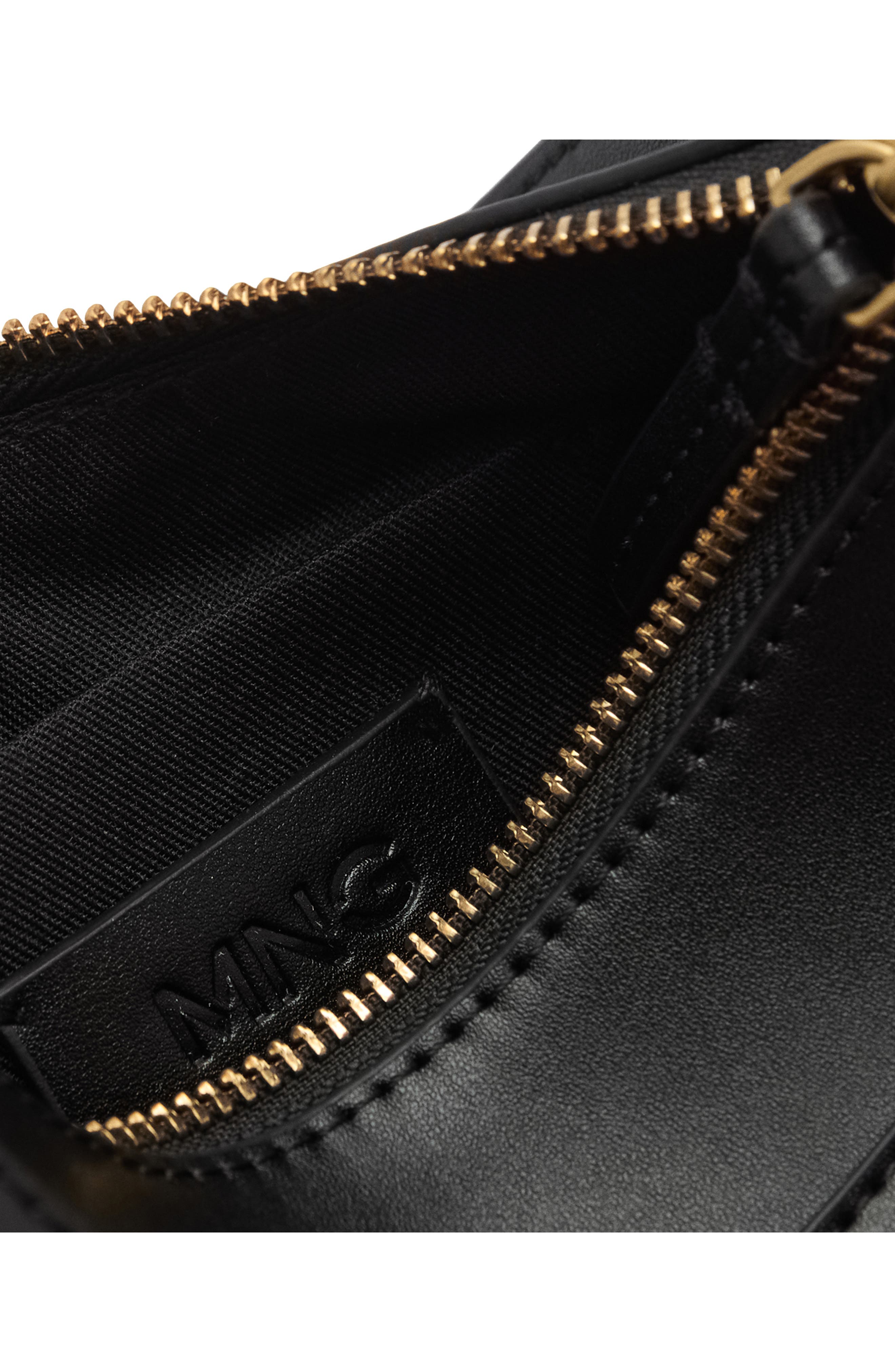 MANGO Oval Faux Leather Shoulder Bag, Alternate, color, 