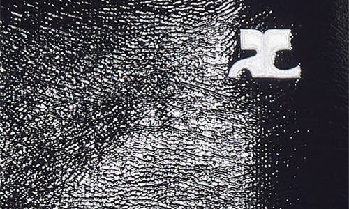 Courrèges Reedition Faux Leather Miniskirt In Black