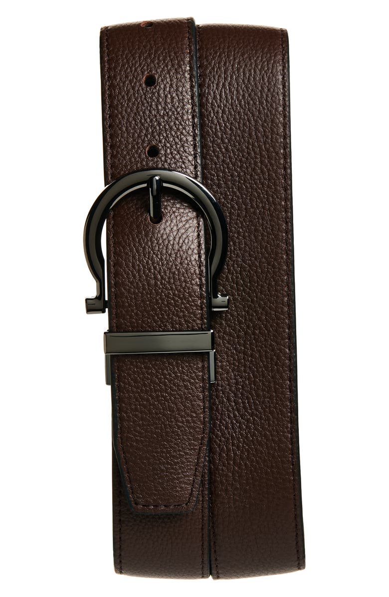 Nordstrom Levi Reversible Horsebit Leather Belt, Alternate, color, Black- Brown