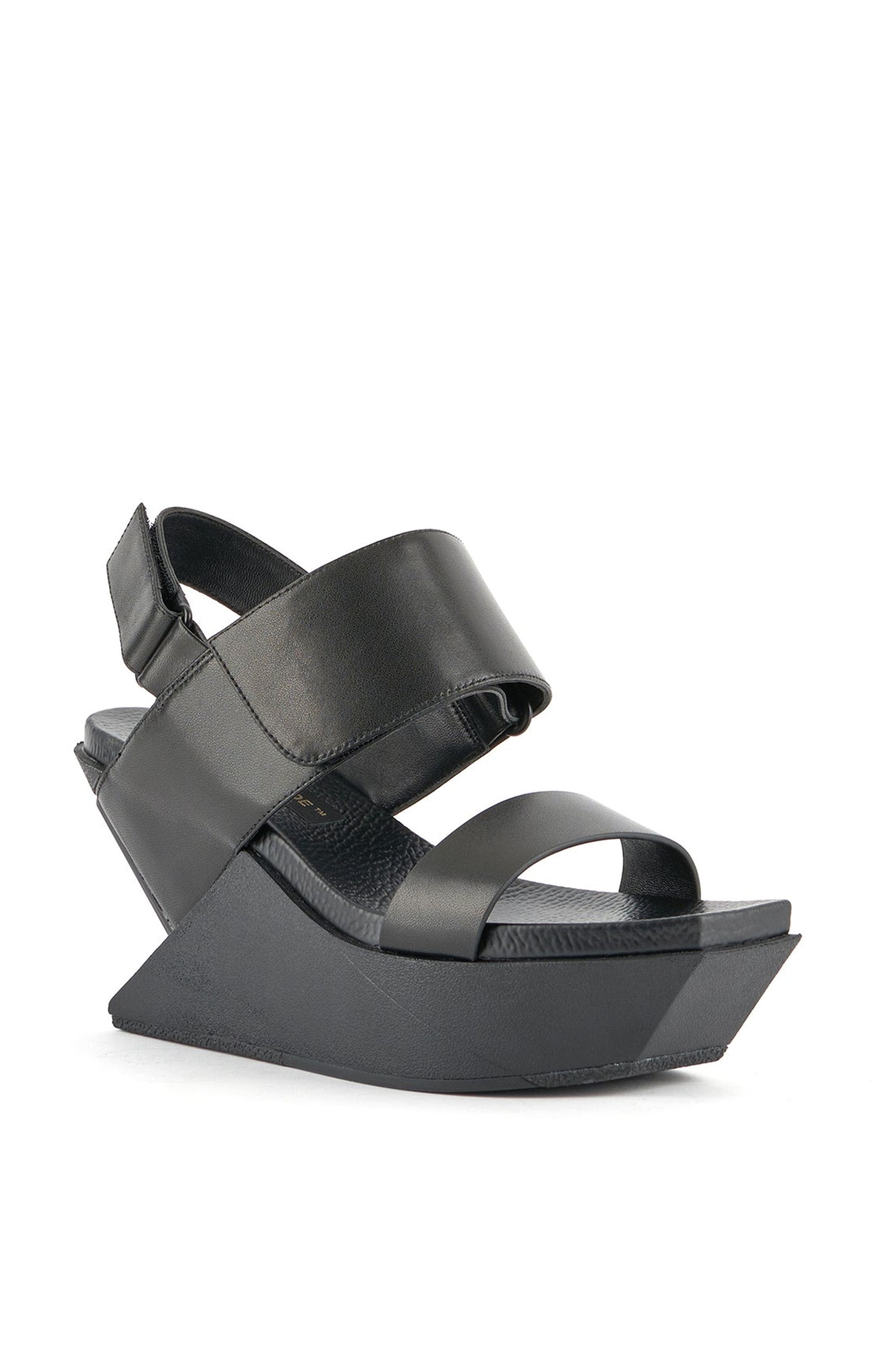 United Nude Delta Wedge Sandal, Alternate, color, Black