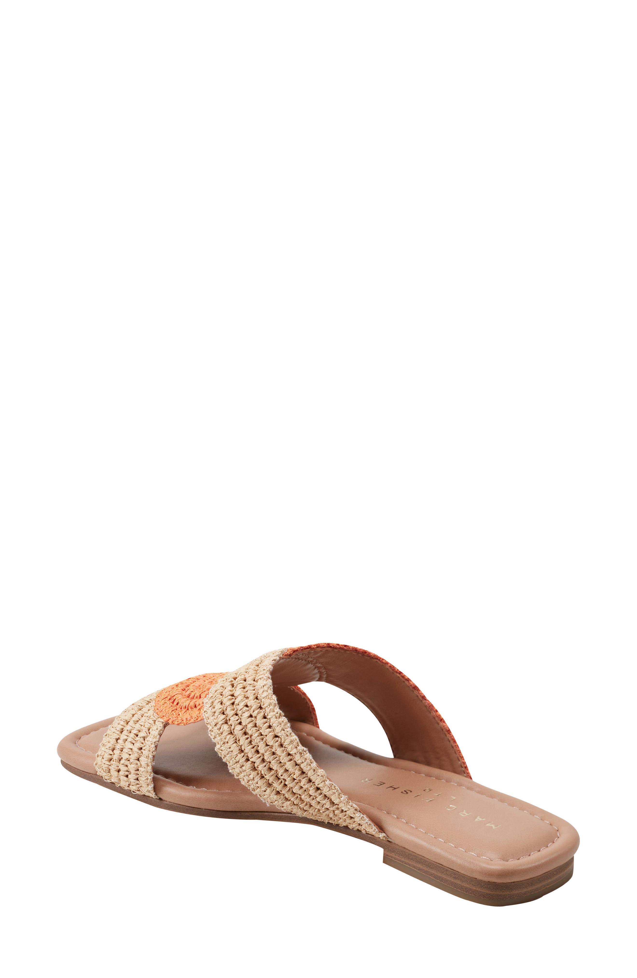 Marc Fisher LTD Navie Slide Sandal, Alternate, color, Orange