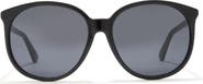 Gucci 57mm Round Sunglasses
