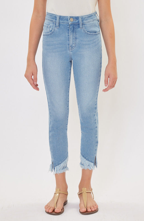 Summer High Rise Ankle Skinny Jeans