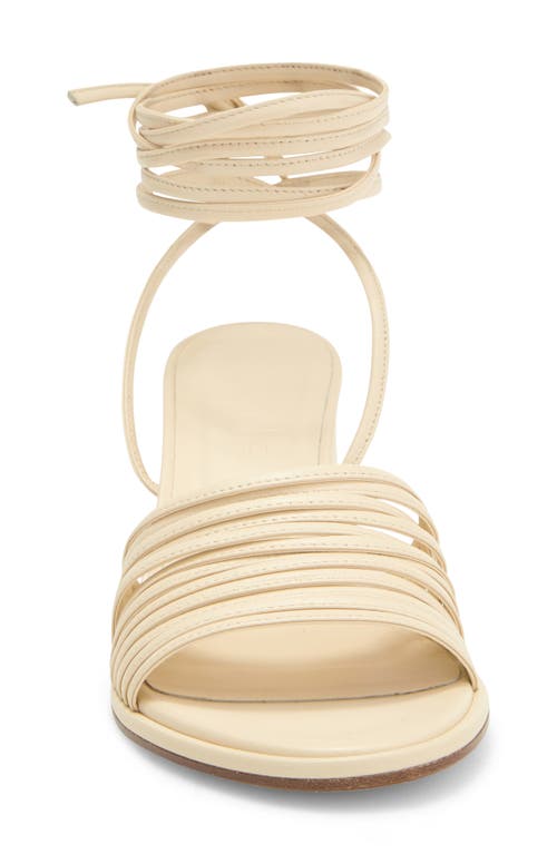 Aeyde Natania Ankle Strap Sandal In Creamy