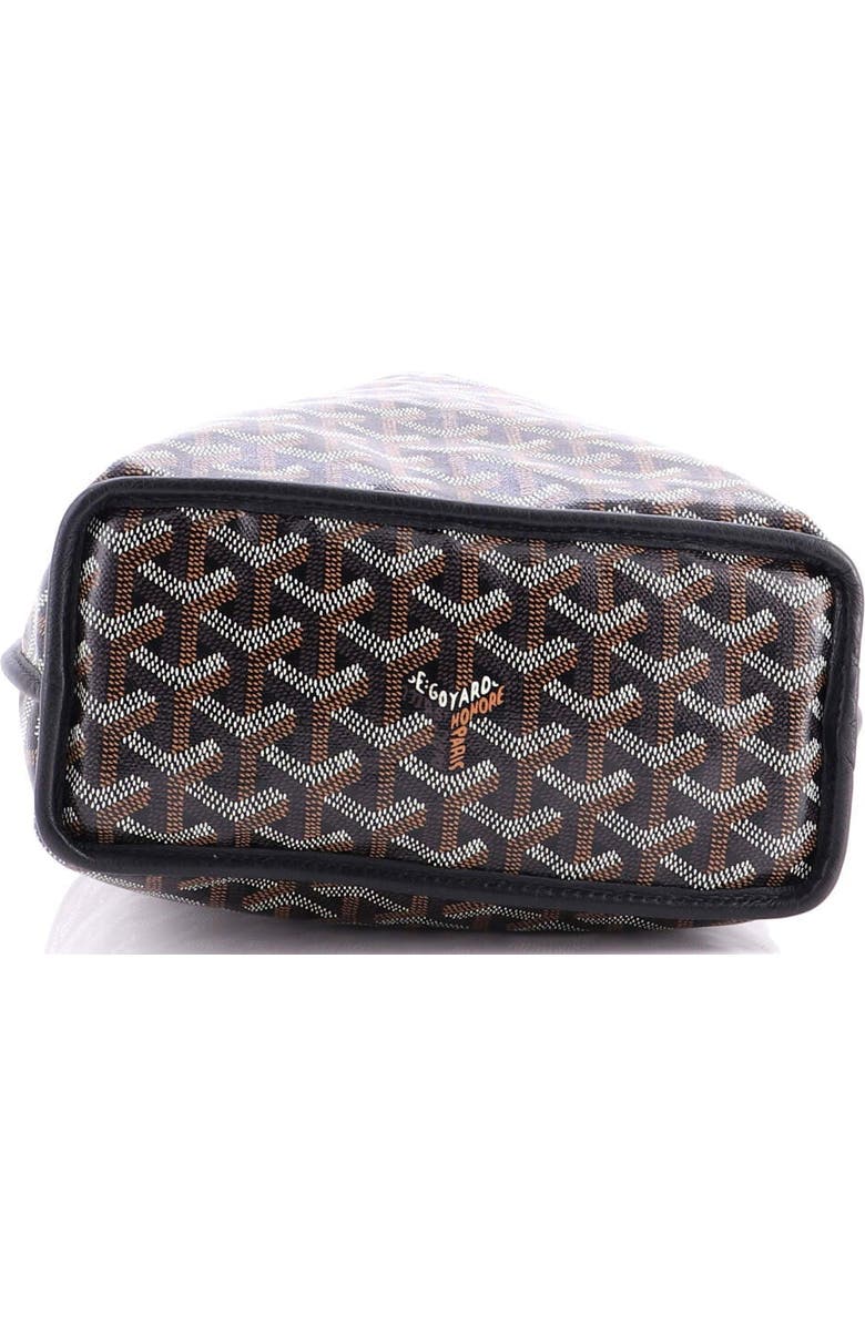 Pre-Owned Goyard Anjou Reversible Tote Coated Canvas Mini, Alternate, color, Black