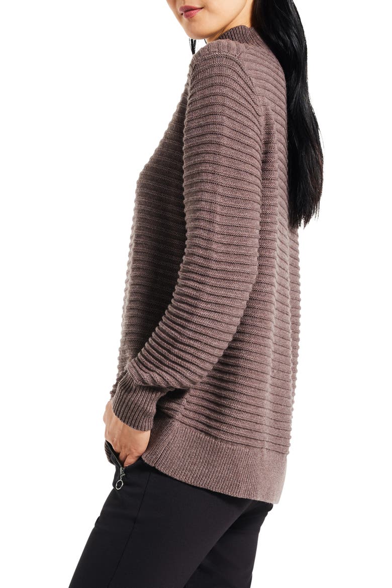 Ottoman Mock Neck Sweater, Alternate, color, IRON