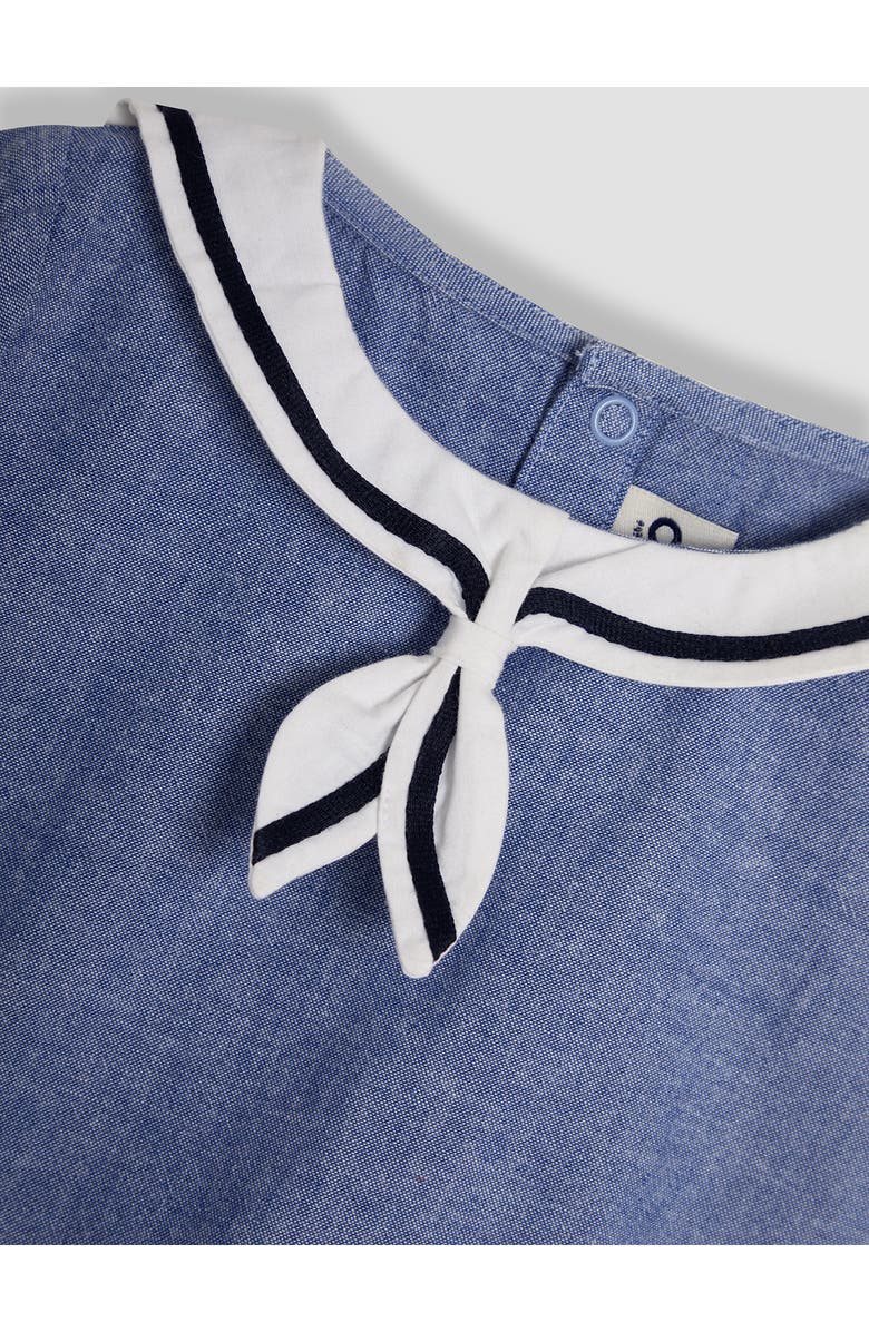 JOJO MAMAN BEBE Sailor Collar Bodysuit & Pull-On Shorts Set, Alternate, color, Navy