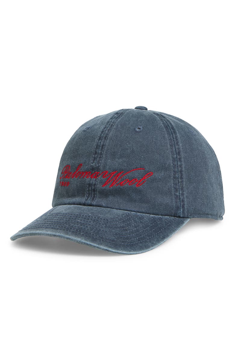 Paloma Wool Spah Logo Embroidered Baseball Cap, Main, color, 