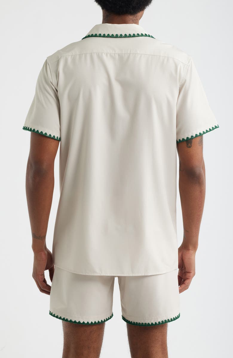 MAVRANS Golf Ball Stitch Weekend Camp Shirt, Alternate, color, 