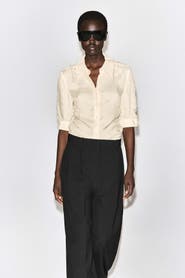 COS Gathered Crinkled Shirt