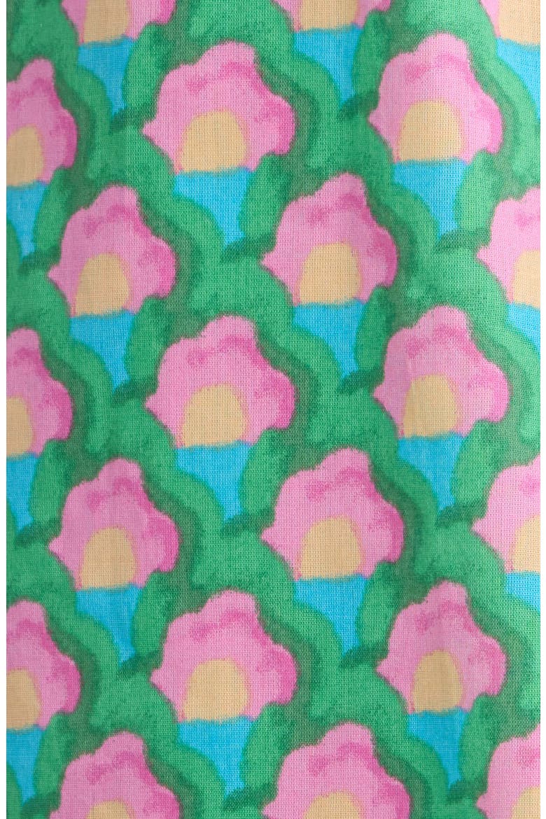 Cindi Cotton Ruffle Top, Alternate, color, GREEN PINK