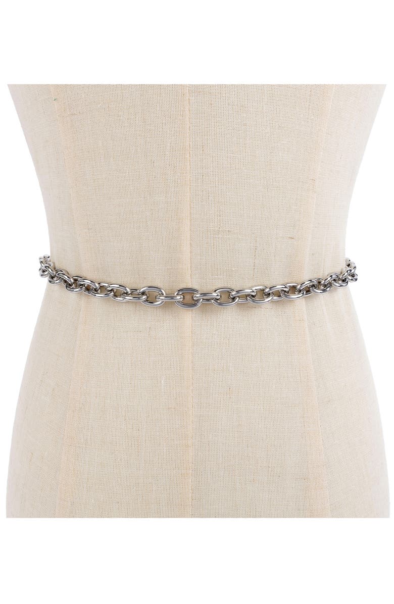 MICHAEL Michael Kors Logo Chain Belt, Alternate, color, 