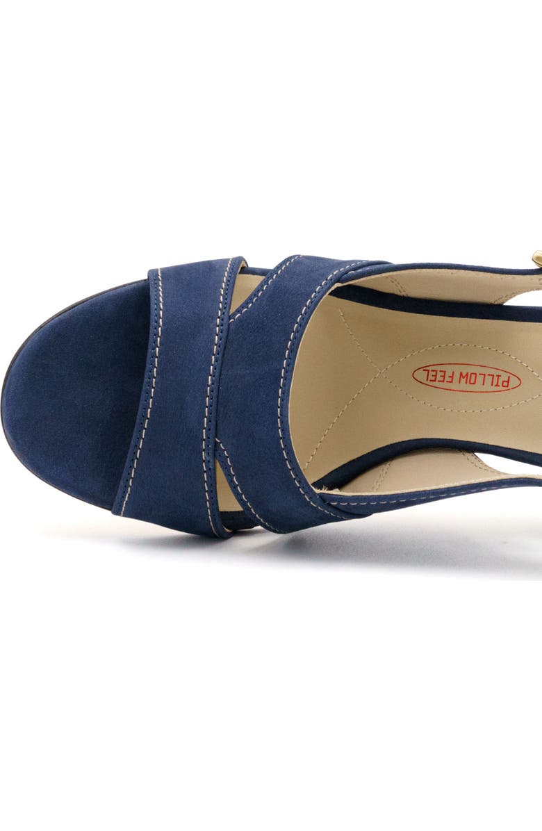Amalfi by Rangoni Efrem Slingback Sandal - Multiple Widths Available, Alternate, color, Navy Long Beach