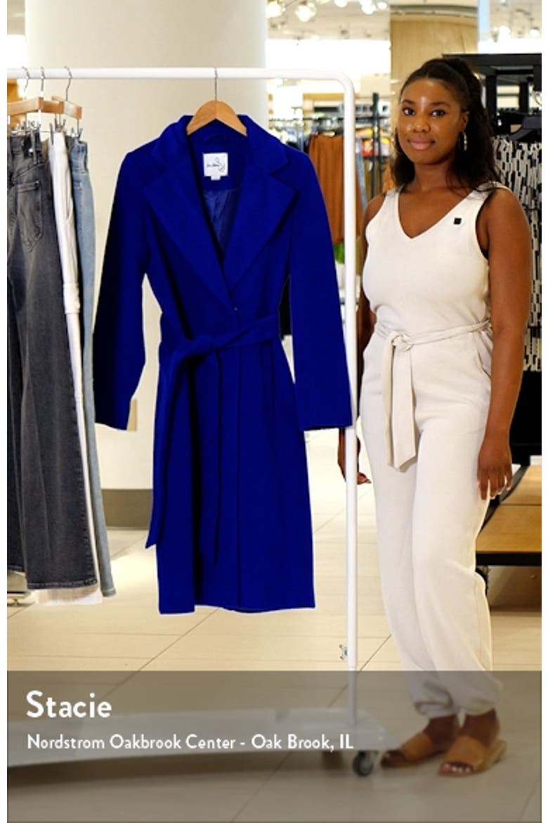 Belted Wool Blend Coat video