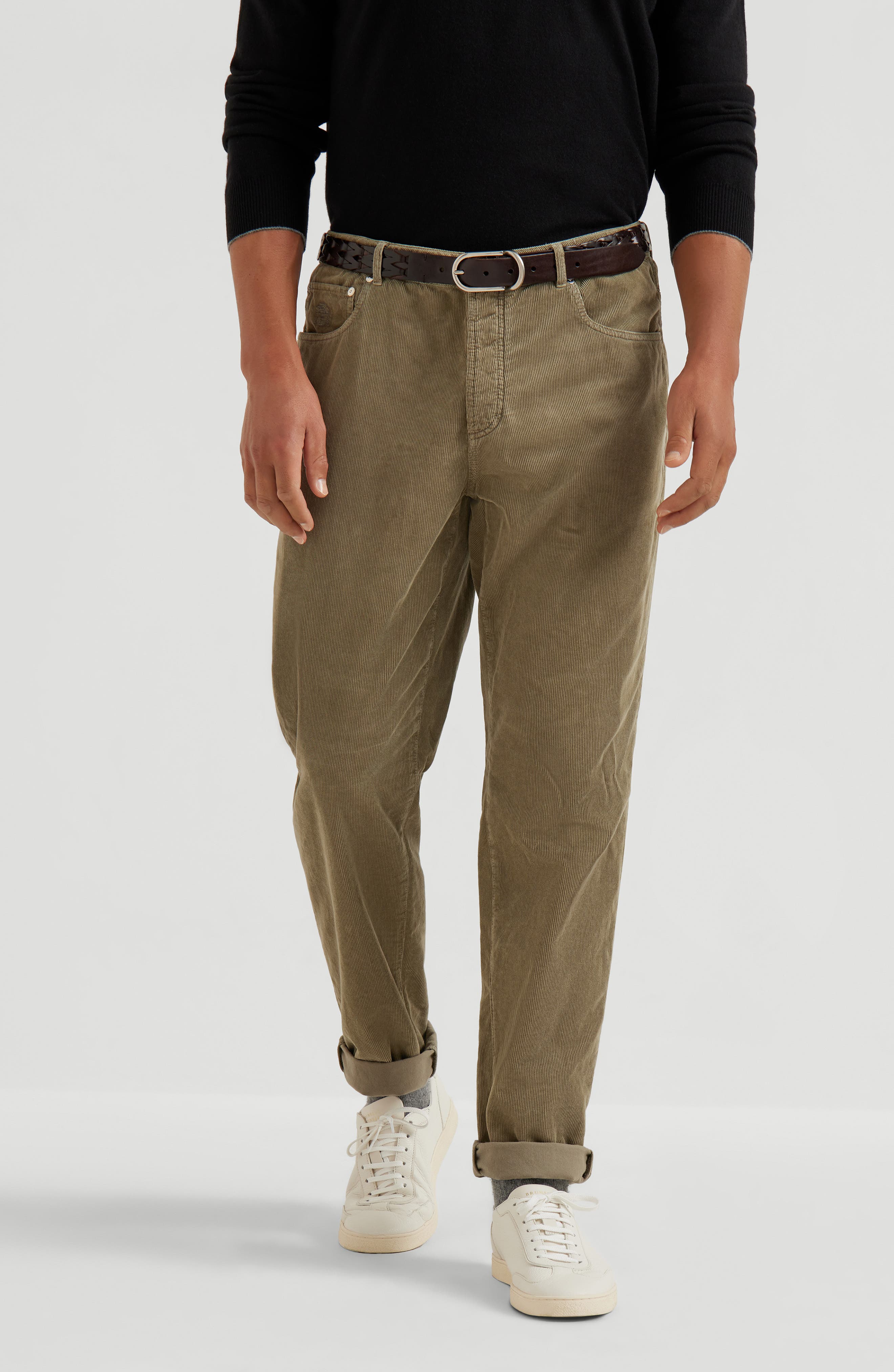 Garment-dyed trousers - image 4