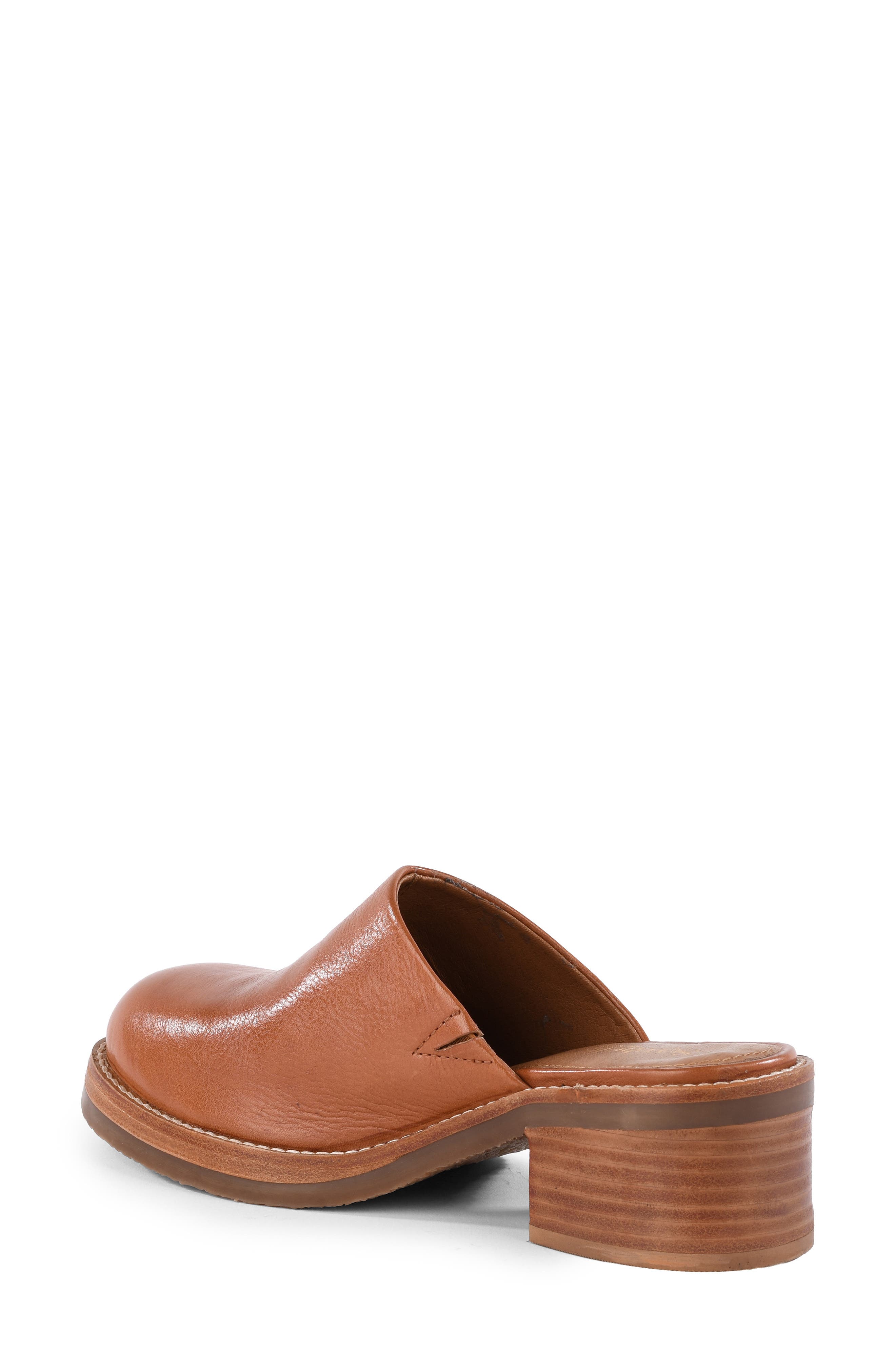 Magic Hour Leather Clog, Alternate, color, TAN