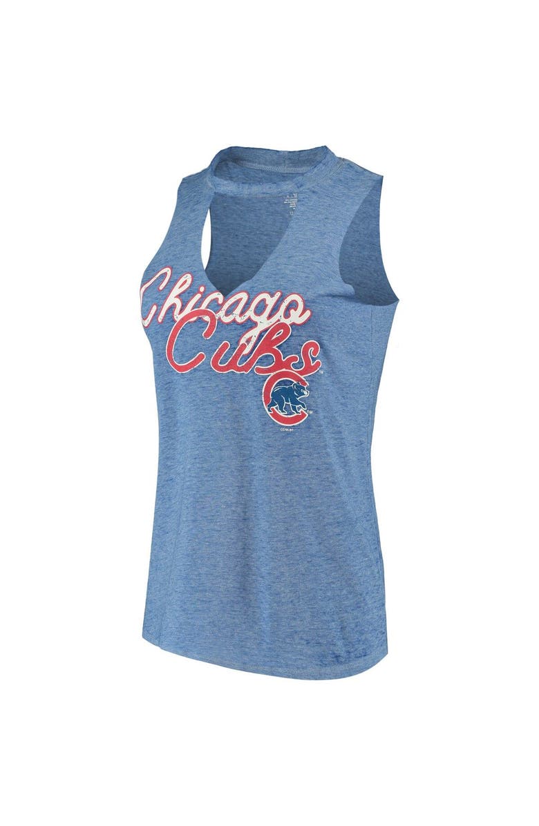 CONCEPTS SPORT Women's Concepts Sport Royal Chicago Cubs Loyalty Choker Neck Tank Top, Alternate, color, 