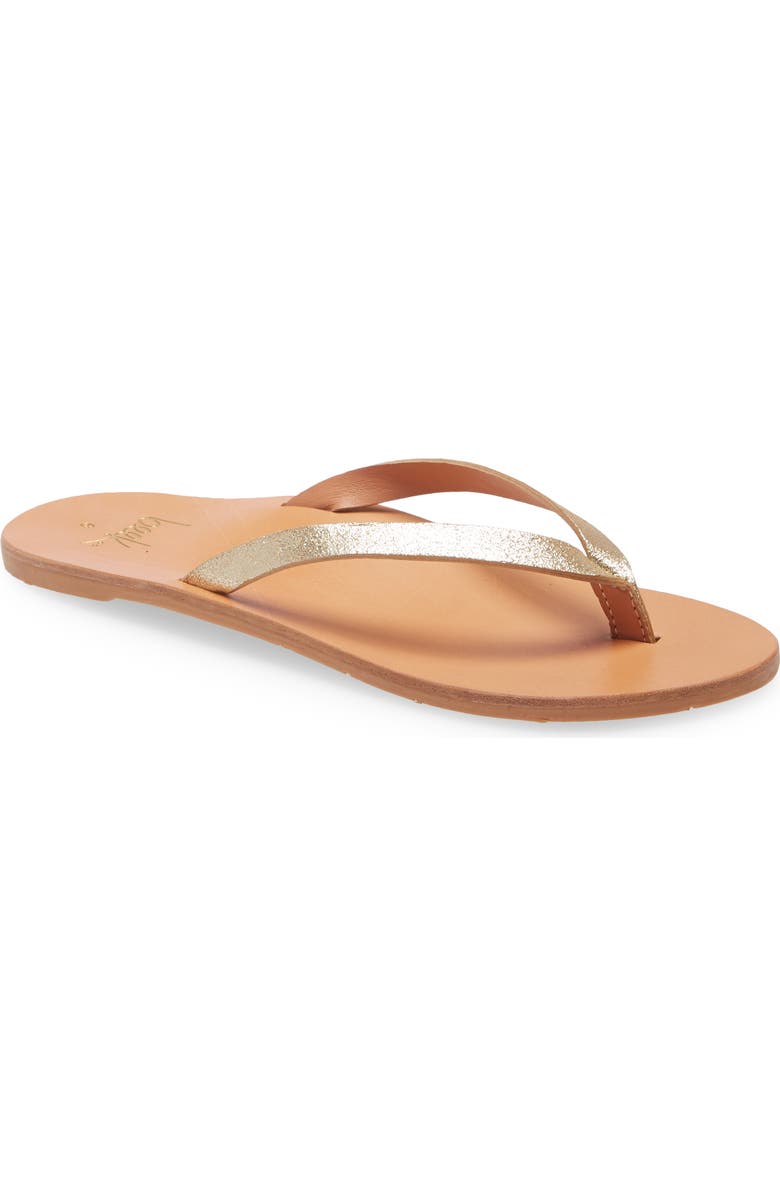 Beek Seabird Flip Flop, Main, color, Honey